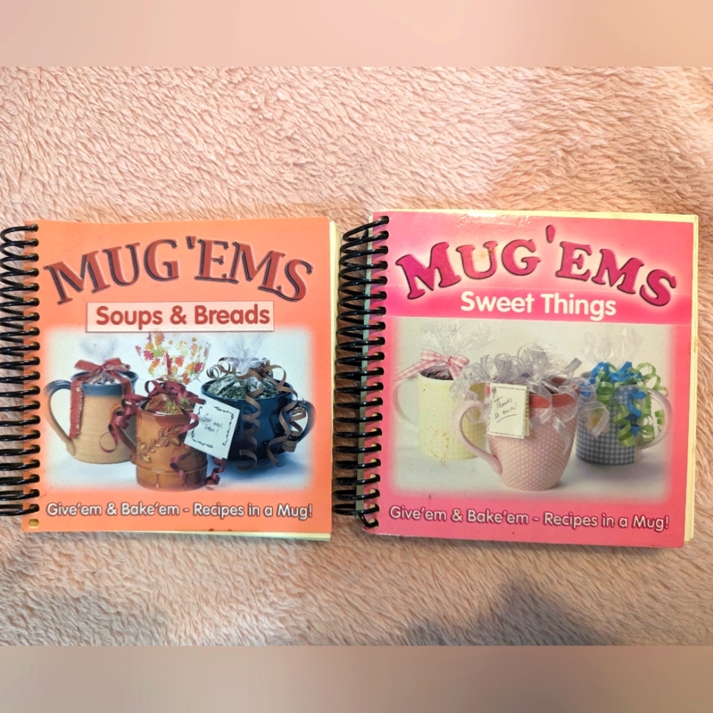Mug'ems spiral 2 book set "soup & breads" and "sweet things"